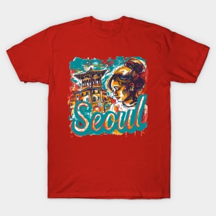 Seoul Retro South Korea t-shirt T-Shirt